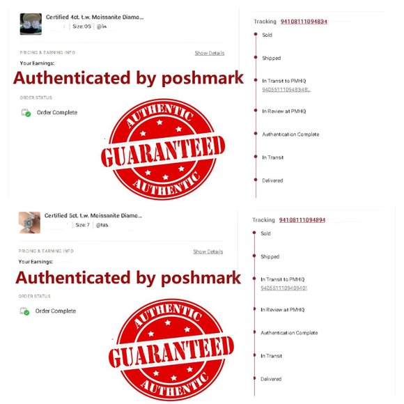 Certified 1ct. t.w. Moissanite Diamond Square Halo Wedding Engagement Ring NEW - Picture 12 of 13